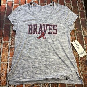 47 Women's Heather Gray Braves Tee